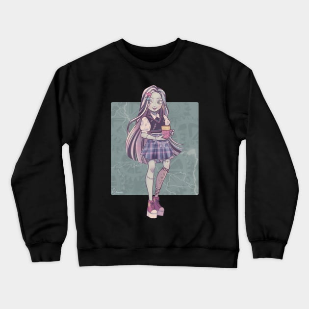 Frankie Stein Crewneck Sweatshirt by Anemonaii